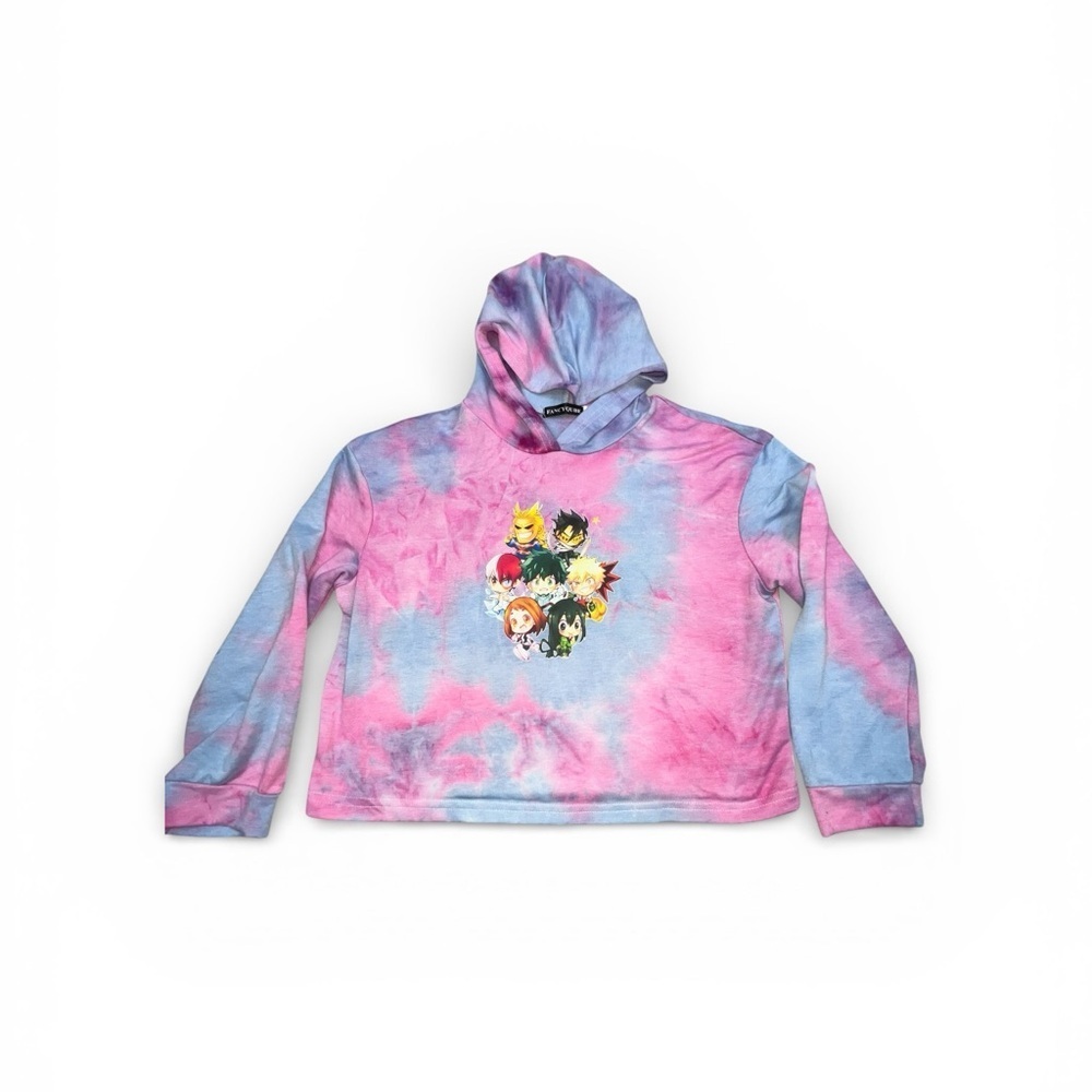 Kids My Hero Academia tie-dye hoodie
